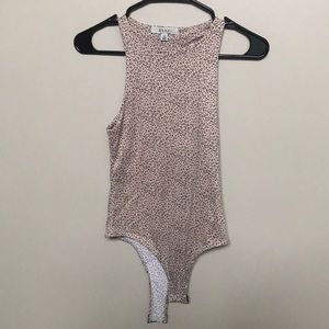 gaze Cheetah Print Bodysuit top size XS